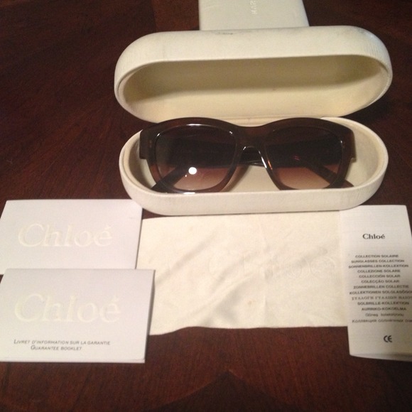 ⭐️SALE⭐️ Chloe Brown Sunglasses w/ authenticity