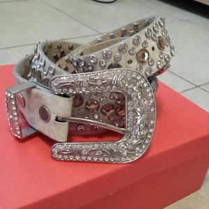 BHW rhinestone crystal studded Cowgirl belt
