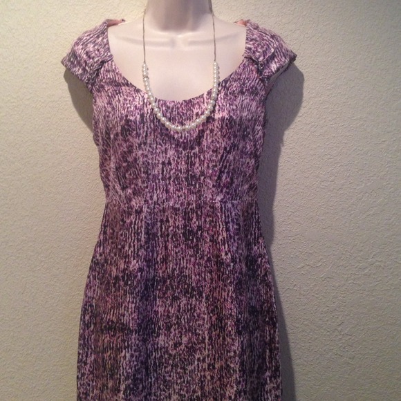 Beautiful silk print dress from Banana Republic