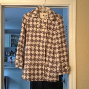 ☀HOST PICK!!!☀J.Crew houndstooth pea coat