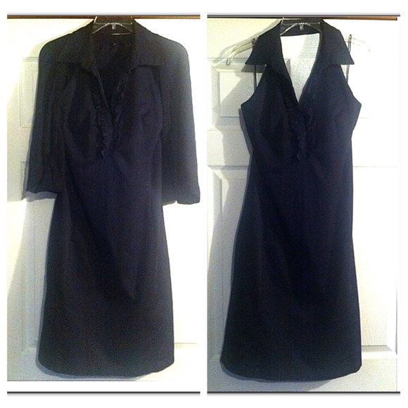 Black Dress & Short Sleeve Shawl