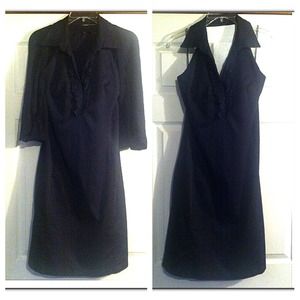 Black Dress & Short Sleeve Shawl