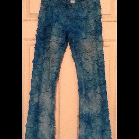 Turquoise jeans - Picture 2 of 3