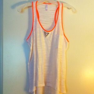 White loose fitting tank