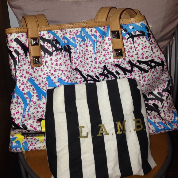L.A.M.B. Ditzy Graffiti Shopper
