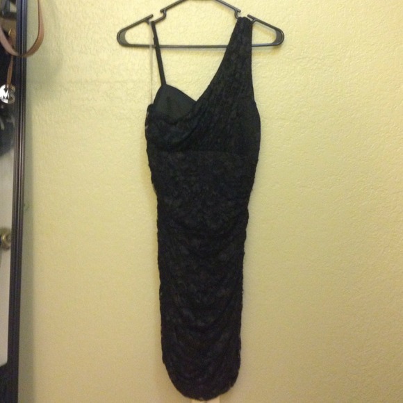 F21 one shoulder lace dress
