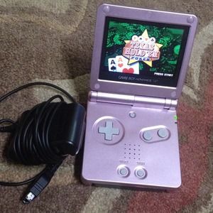 "Hold" Gameboy advanced SP pink