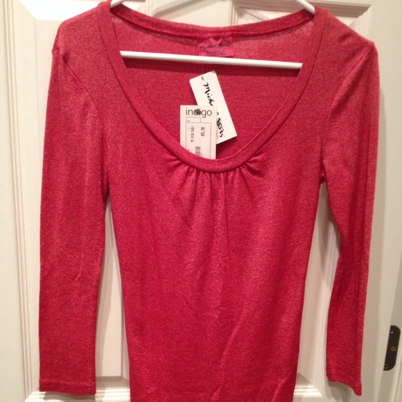 Michael Stars long sleeve red shirt