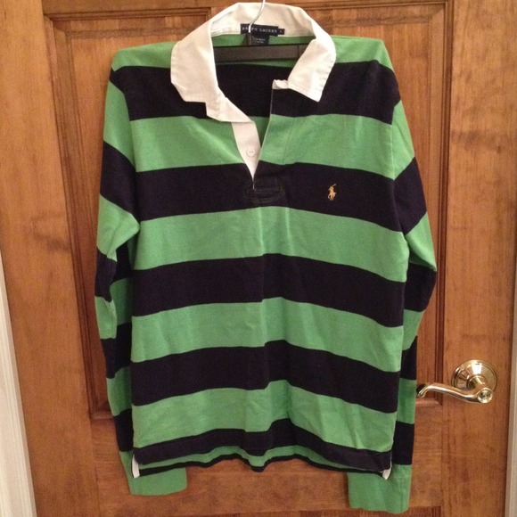 Ralph Lauren Long Sleeve Polo Shirt, Size Large