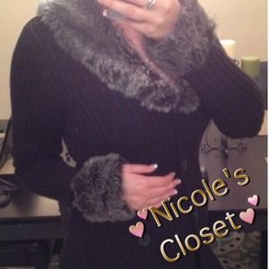 Long faux fur sweater!!