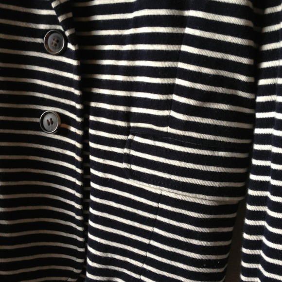 🎀N/A🎀J.Crew Navy white striped blazer - Picture 3 of 4