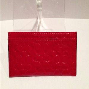 ❌SOLD❌Women's Red Coach ID case