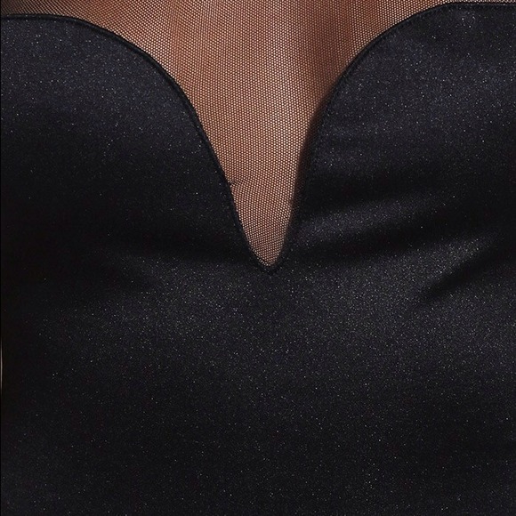 SOLD!!!! Black mesh sweetheart top jumpsuit - Picture 4 of 4