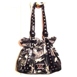 Kathy Van Zeeland Camo Hobo Purse