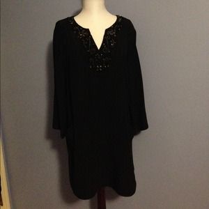 Lafayette 148 Embellished Tunic Dress