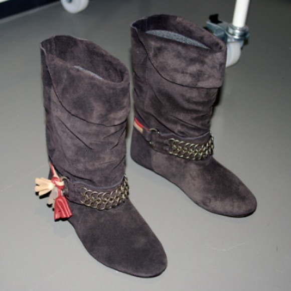 2x HOST PICK Isabel Marant Pour H&M suede boots - Picture 1 of 3