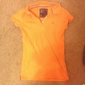 American Eagle Orange Polo