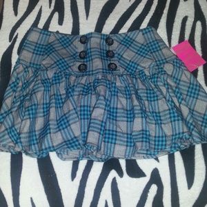 Candies Plaid skirt corset style lace on back