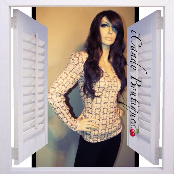Tan long sleeve top