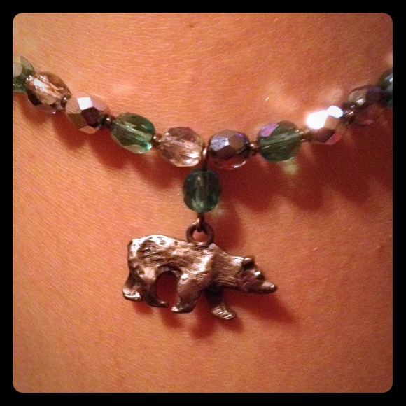 Silver Bear Charm Necklace - Picture 1 of 1