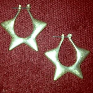 Silver Star Earrings
