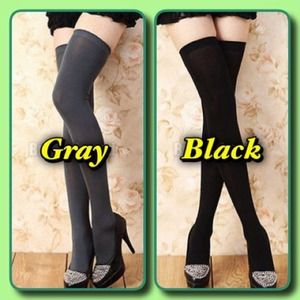 Fashion Lady Women's Knit Thigh High Socks 2 pair
