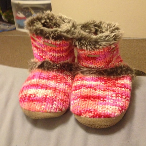 Pink netting slipper boots!!