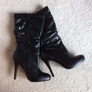 Leather boots