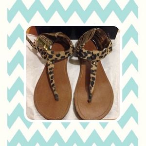 Like new Size 11 leopard sandals