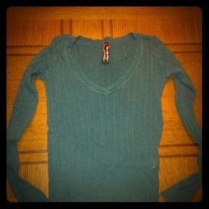 Teal sweater