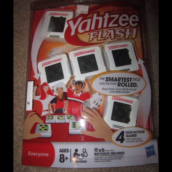 Electronic YAhtzee flash