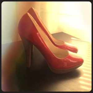 Red Platform Heels