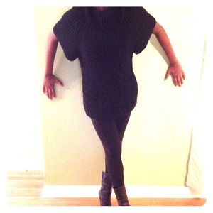 Black turtle neck sweater