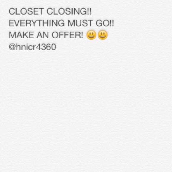 CLOSET CLOSING!