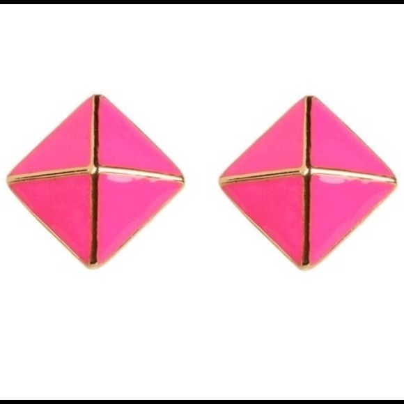 ❌SOLD❌🎉HP!🎉 KS "Locked In" studs in Flo Pink - Picture 3 of 4