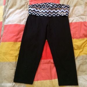 Bundled* New VS Pink crop, black with animal print