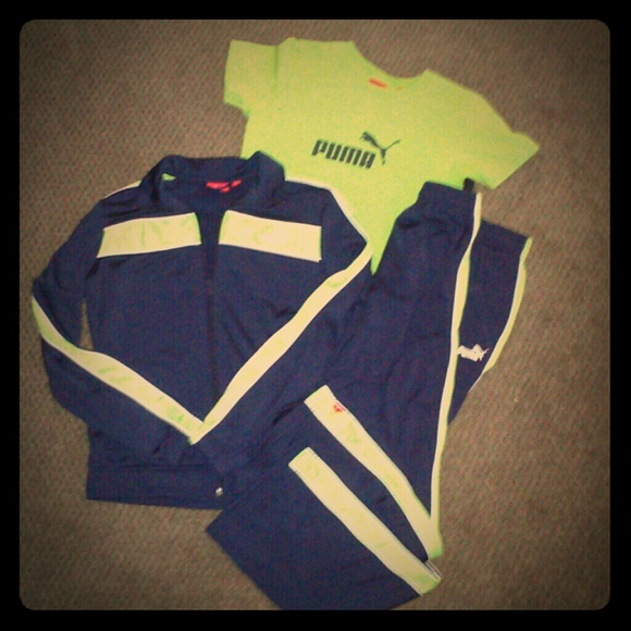 PUMA track suit with matching t-shirt