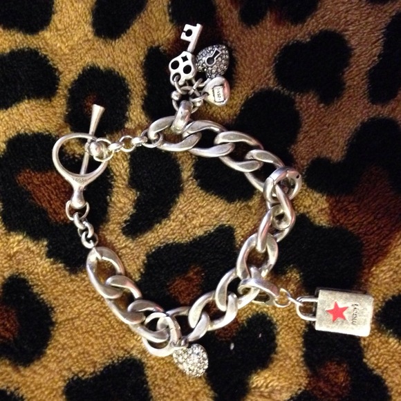 Fossil charm bracelet