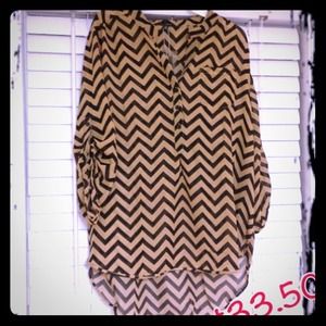 Plus size chevron top