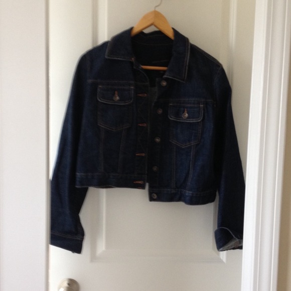Sold in bundle! Dark denim jean jacket size L