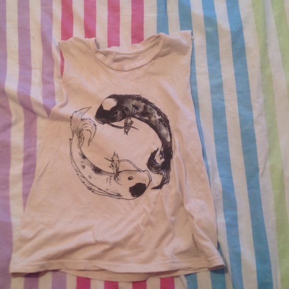 RARE Brandy Melville Ying Yang Koi Fish