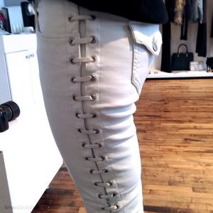 Isabel Marant Pants - Isabel Marant pour H&M white leather pants sz8 NEW Isabel Marant Pants - Isabel Marant pour H&M white leather pants sz8 NEW
