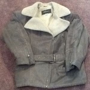 Women's leather coat