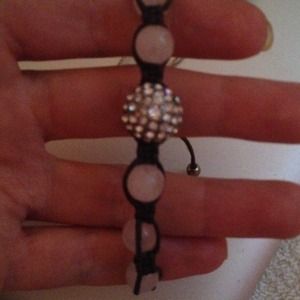 Beaded and crystal bracelet