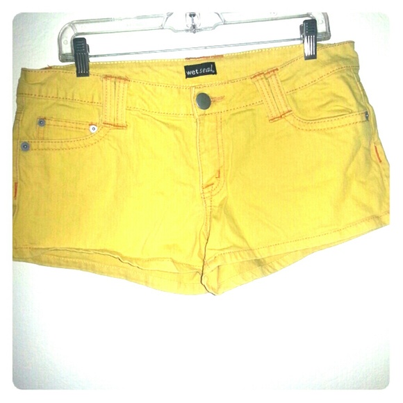 Wet Seal Yellow Shorts