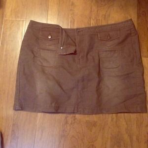 Brown Mini Skirt