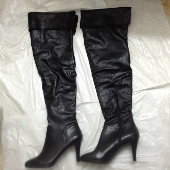 Over the knee boots-worn once!Perfect condition!