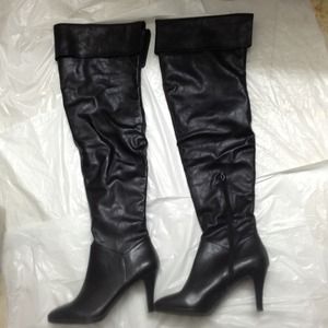 Over the knee boots-worn once!Perfect condition!