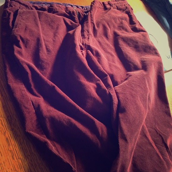 Bonobos crimson corduroy slacks