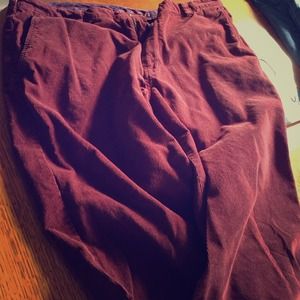 Bonobos crimson corduroy slacks